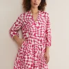 Dresses^Phase Eight Kesia Geo Swing Dress Pink