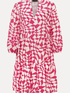 Dresses^Phase Eight Kesia Geo Swing Dress Pink