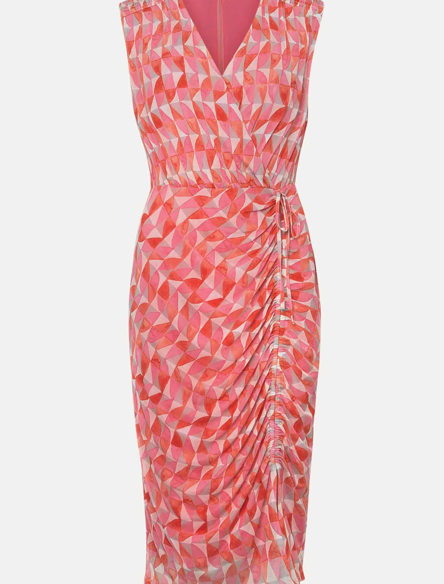 Dresses^Phase Eight Khy Geo Wrap Mini Dress Pink Multi
