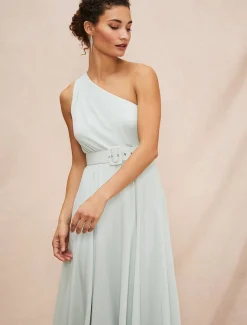 Dresses^Phase Eight Kiki One Shoulder Midi Dress Eau De Nil