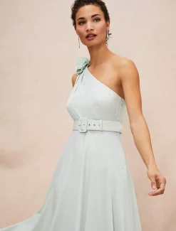 Dresses^Phase Eight Kiki One Shoulder Midi Dress Eau De Nil