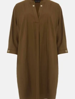 Dresses^Phase Eight Kiran Eyelet Tunic Dress Khaki
