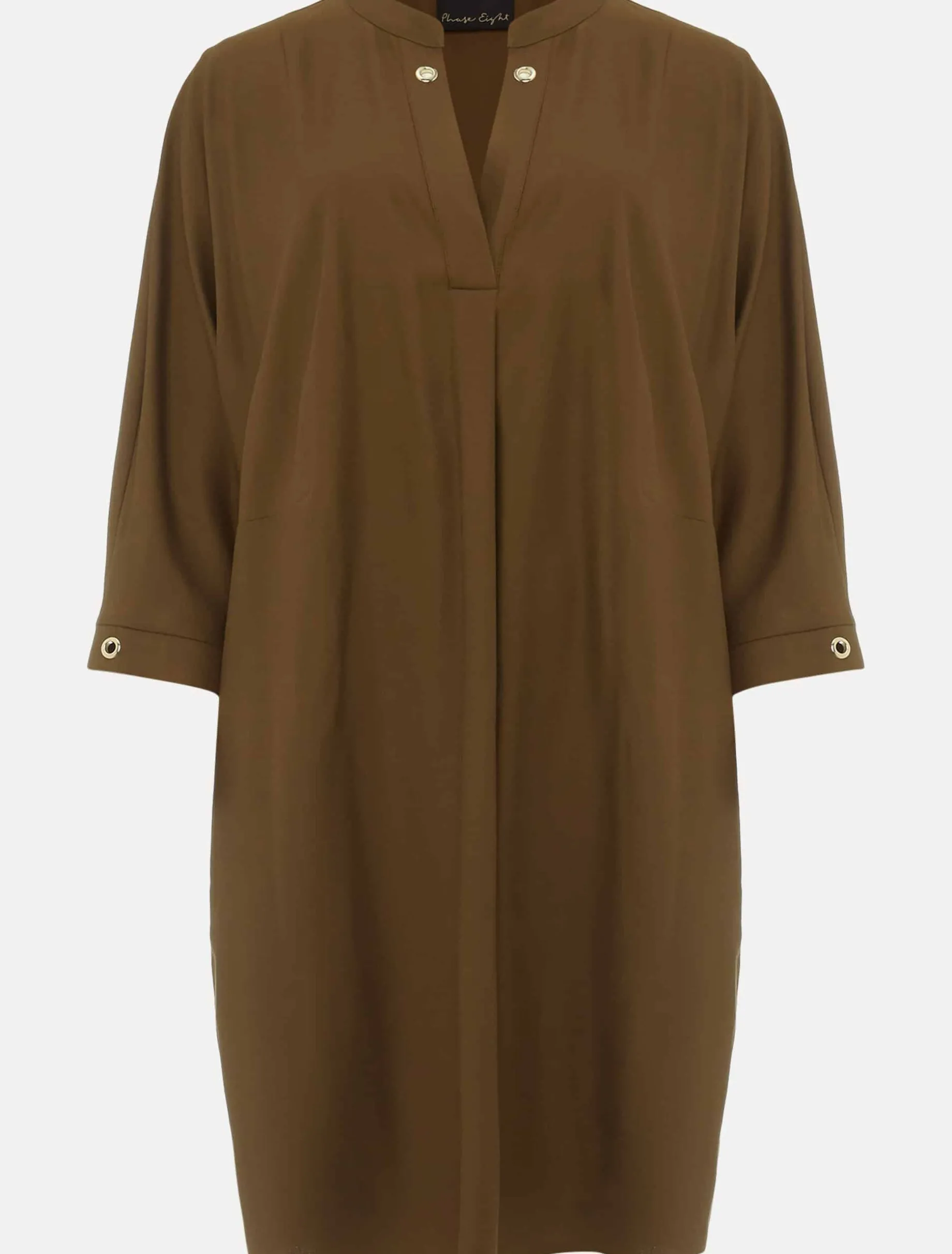 Dresses^Phase Eight Kiran Eyelet Tunic Dress Khaki