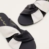 Sandals & Wedges^Phase Eight Knotted Flat Sandal Navy/Ivory
