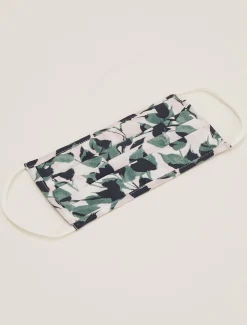 Scarves & Ponchos^Phase Eight Larissa Leaf Face Mask Green