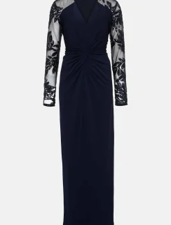 Dresses^Phase Eight Layton Sequin Jersey Maxi Dress Navy