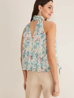 Shirts & Blouses^Phase Eight Lea Floral Pleat Blouse Pastels/Multi
