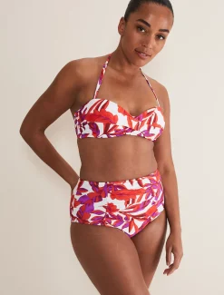 Swimwear^Phase Eight Leaf Print Bikini Top Orange