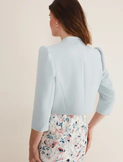 Jackets^Phase Eight Leanna Cropped Jacket Eau De Nil