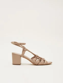 Sandals & Wedges^Phase Eight Leather Ankle Strap Sandal Shoe Tan