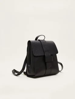 Bags^Phase Eight Leather Backpack Black