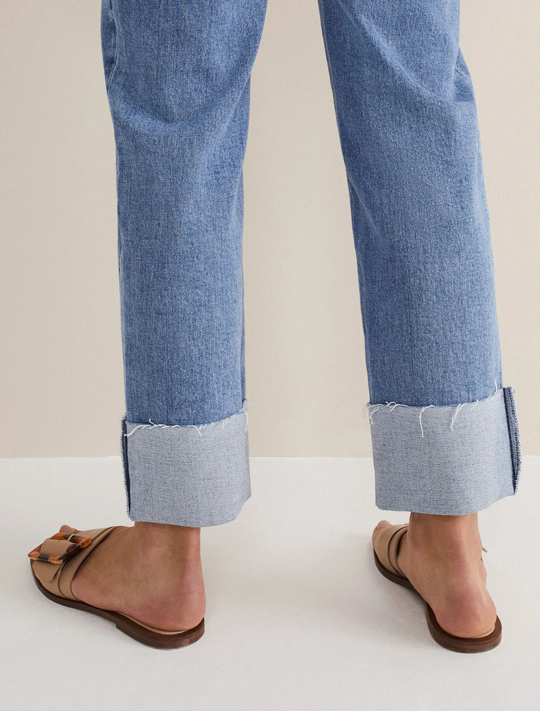 Sandals & Wedges^Phase Eight Leather Buckle Flat Sandals Neutral