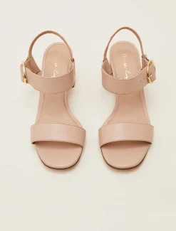 Sandals & Wedges^Phase Eight Leather Buckle Sandals Neutral