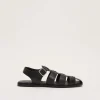 Sandals & Wedges^Phase Eight Leather Chunky Strap Sandal Black