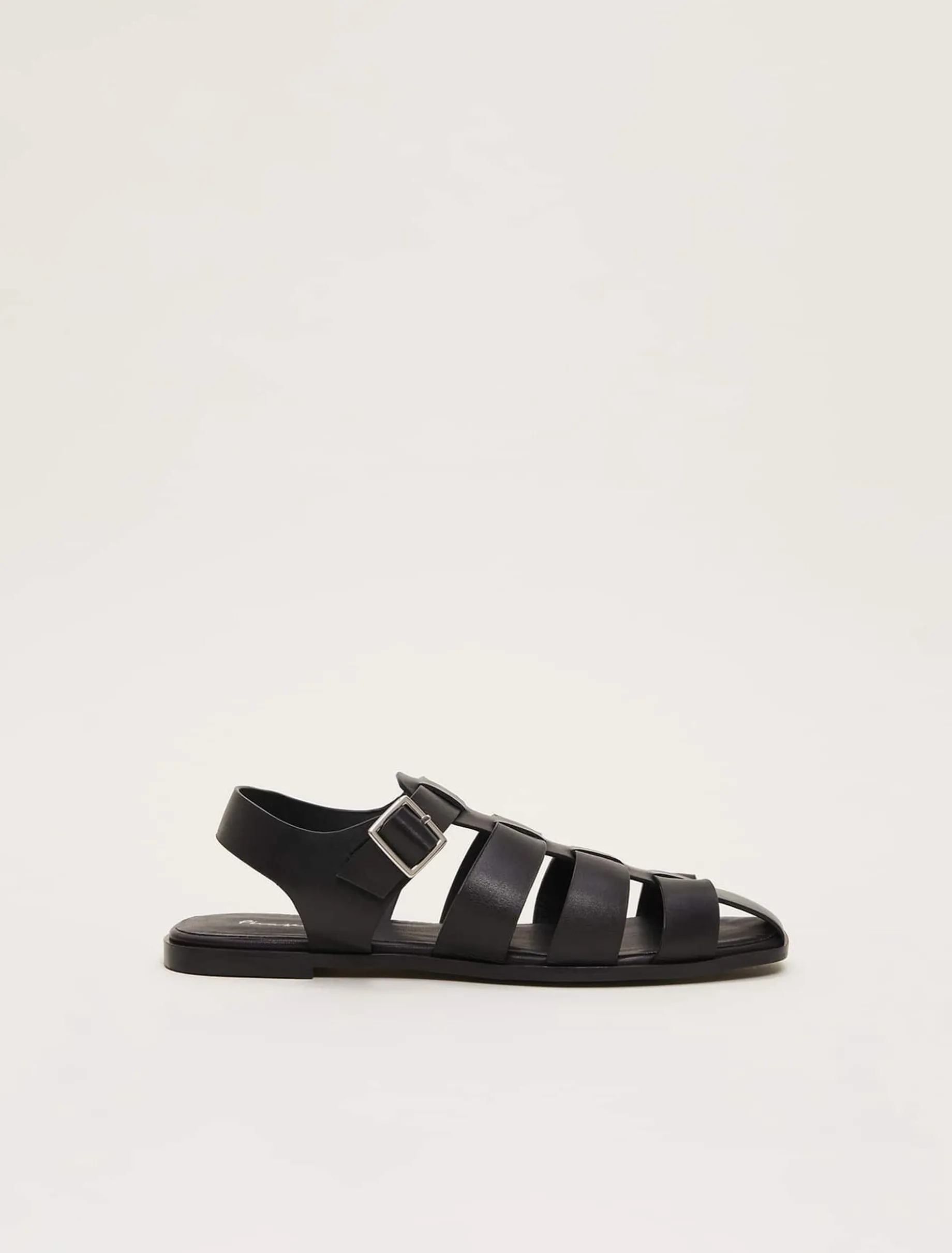 Sandals & Wedges^Phase Eight Leather Chunky Strap Sandal Black