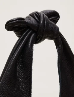 Bags^Phase Eight Leather Hobo Slouch Bag Black