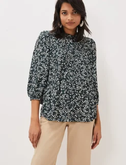 Shirts & Blouses^Phase Eight Lennox Ditsy Print Blouse Green/Pink