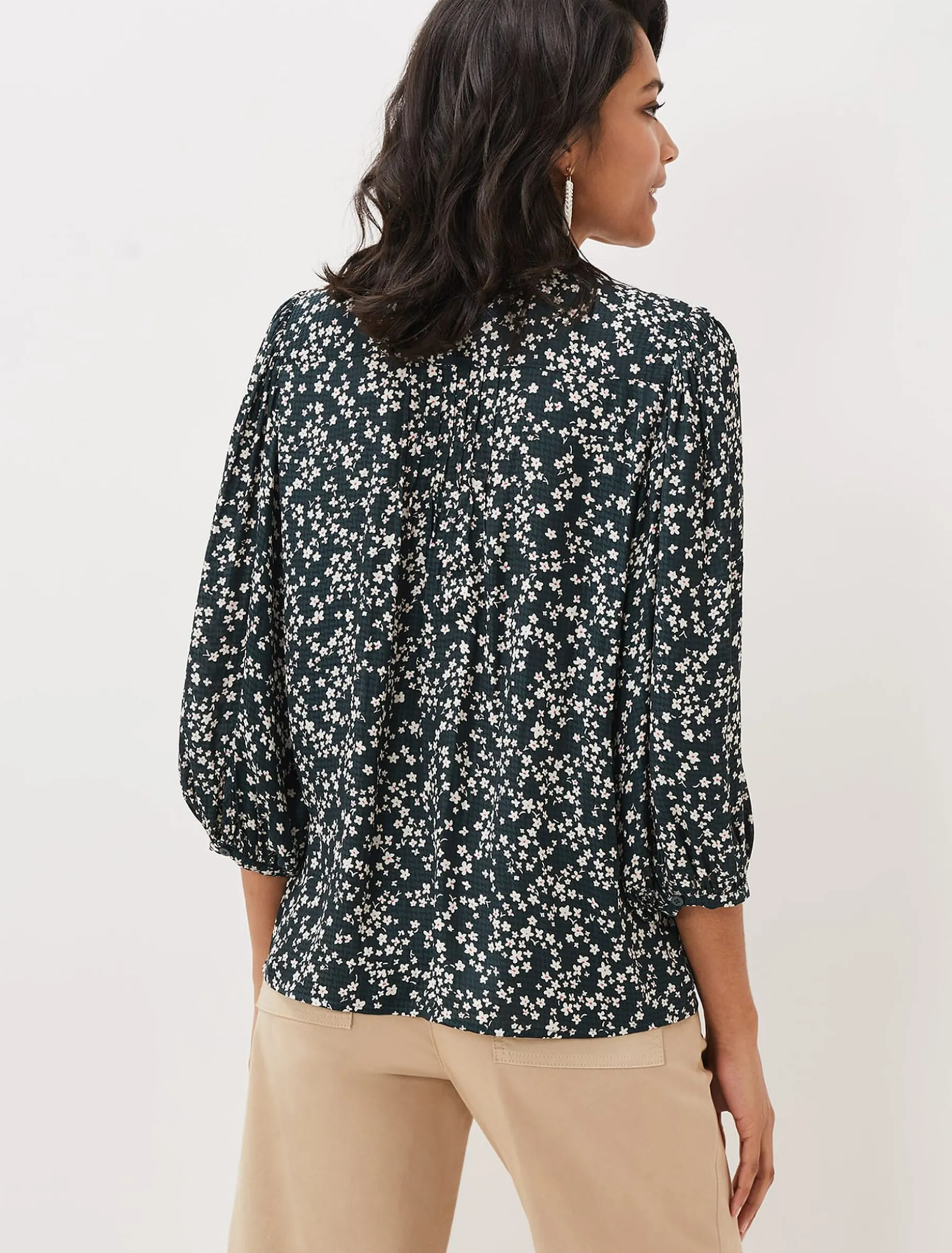 Shirts & Blouses^Phase Eight Lennox Ditsy Print Blouse Green/Pink