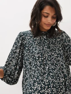 Shirts & Blouses^Phase Eight Lennox Ditsy Print Blouse Green/Pink