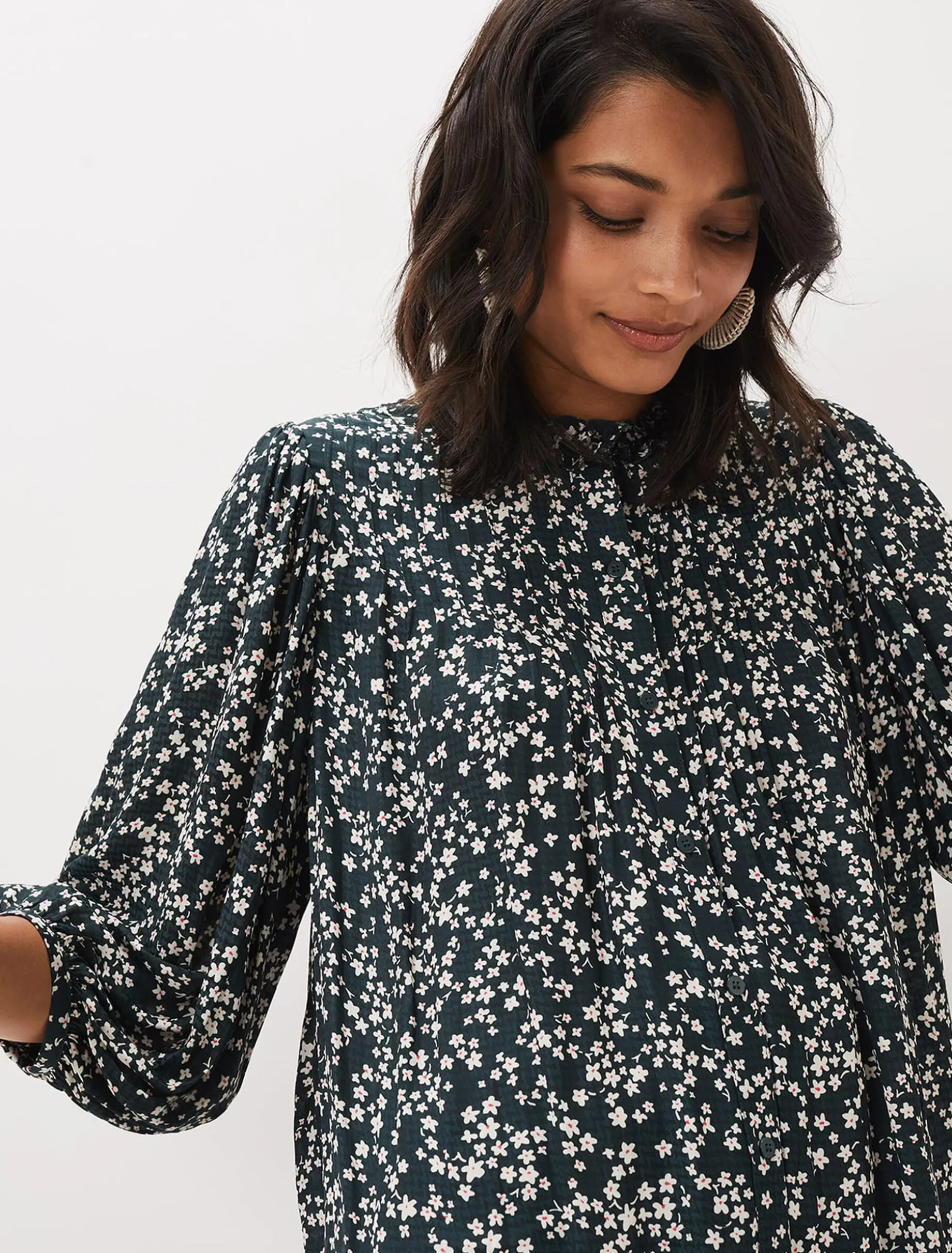 Shirts & Blouses^Phase Eight Lennox Ditsy Print Blouse Green/Pink