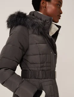 Coats^Phase Eight Leona Short Puffer Coat Grey