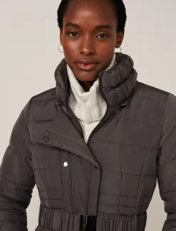 Coats^Phase Eight Leona Short Puffer Coat Grey