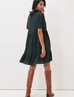 Dresses^Phase Eight Likita Textured Swing Dress Green