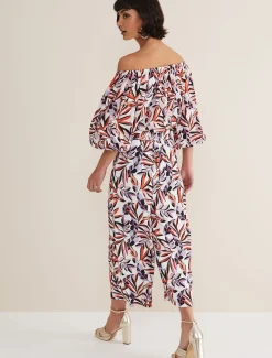 Trousers & Shorts^Phase Eight Lois Leaf Print Culottes Multi-Coloured
