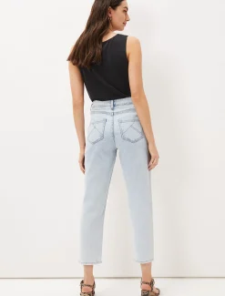 Trousers & Shorts^Phase Eight Lou Mom Jeans Snow Wash Blue