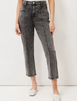 Trousers & Shorts^Phase Eight Lou Mom Jeans Washed Black