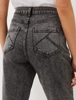 Trousers & Shorts^Phase Eight Lou Mom Jeans Washed Black