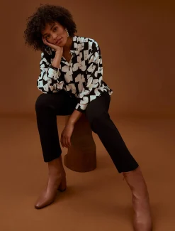 Shirts & Blouses^Phase Eight Luana Geo Print Blouse Black/Cream