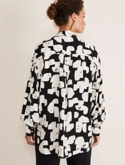 Shirts & Blouses^Phase Eight Luana Geo Print Blouse Black/Cream