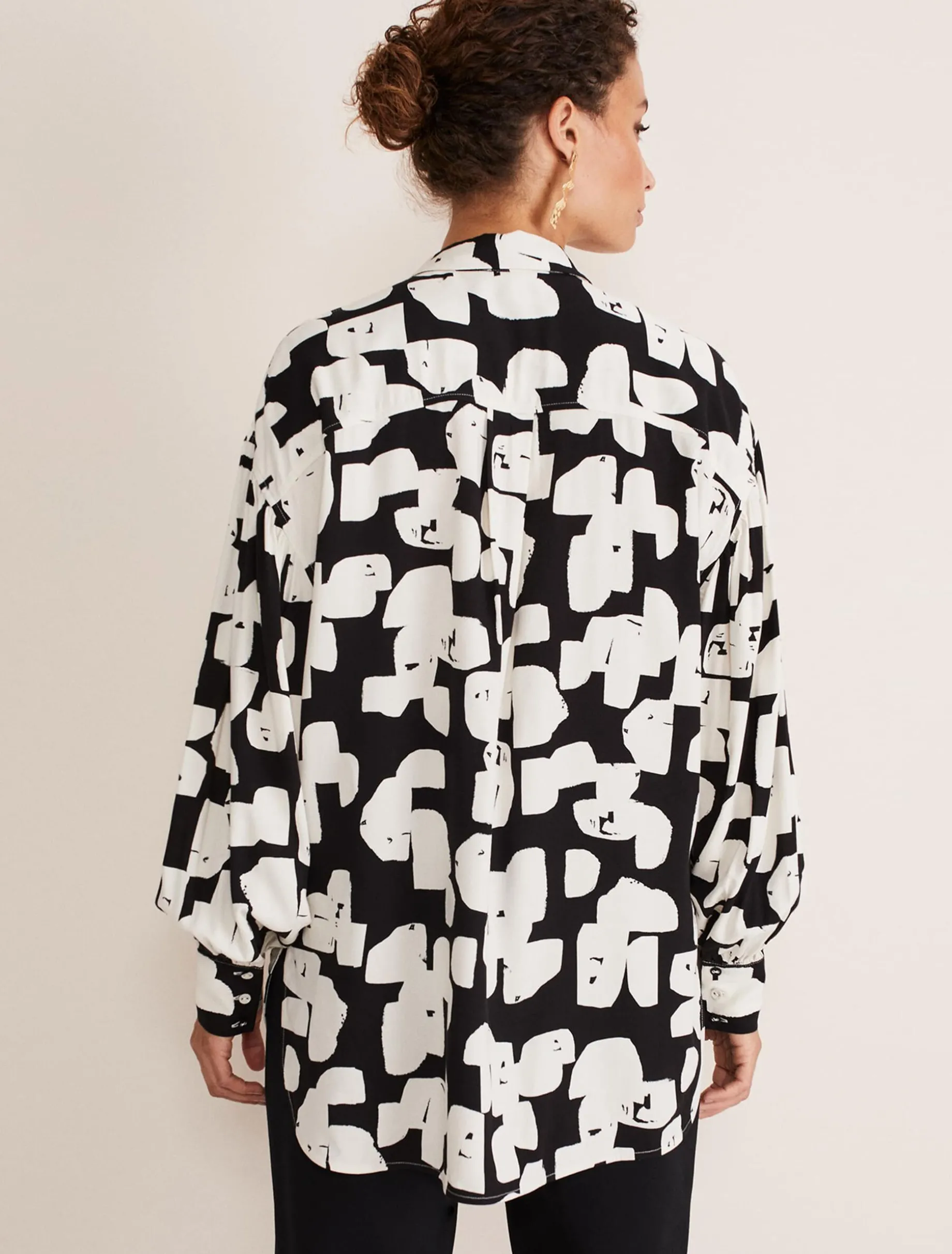 Shirts & Blouses^Phase Eight Luana Geo Print Blouse Black/Cream