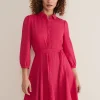 Dresses^Phase Eight Lucie Linen Shirt Dress Pink