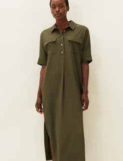 Dresses^Phase Eight Lucina Midaxi Shirt Dress Khaki