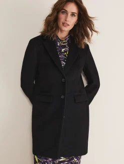 Coats^Phase Eight Lydia Wool Coat Black