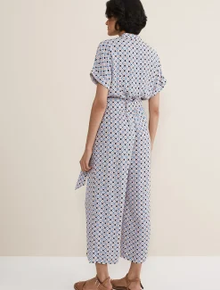 Dresses^Phase Eight Lyla Jumpsuit Blue/Multi