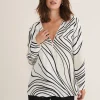 Shirts & Blouses^Phase Eight Macie Zip Blouse Black/Cream