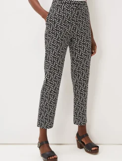 Trousers & Shorts^Phase Eight Mackenzie Geo Tapered Trouser Black/White