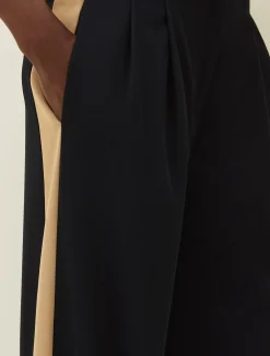 Trousers & Shorts^Phase Eight Mae Side Stripe Wide Leg Trouser Navy