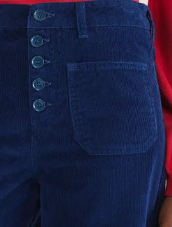 Trousers & Shorts^Phase Eight Magsie Corduroy Wide Leg Jeans Blue