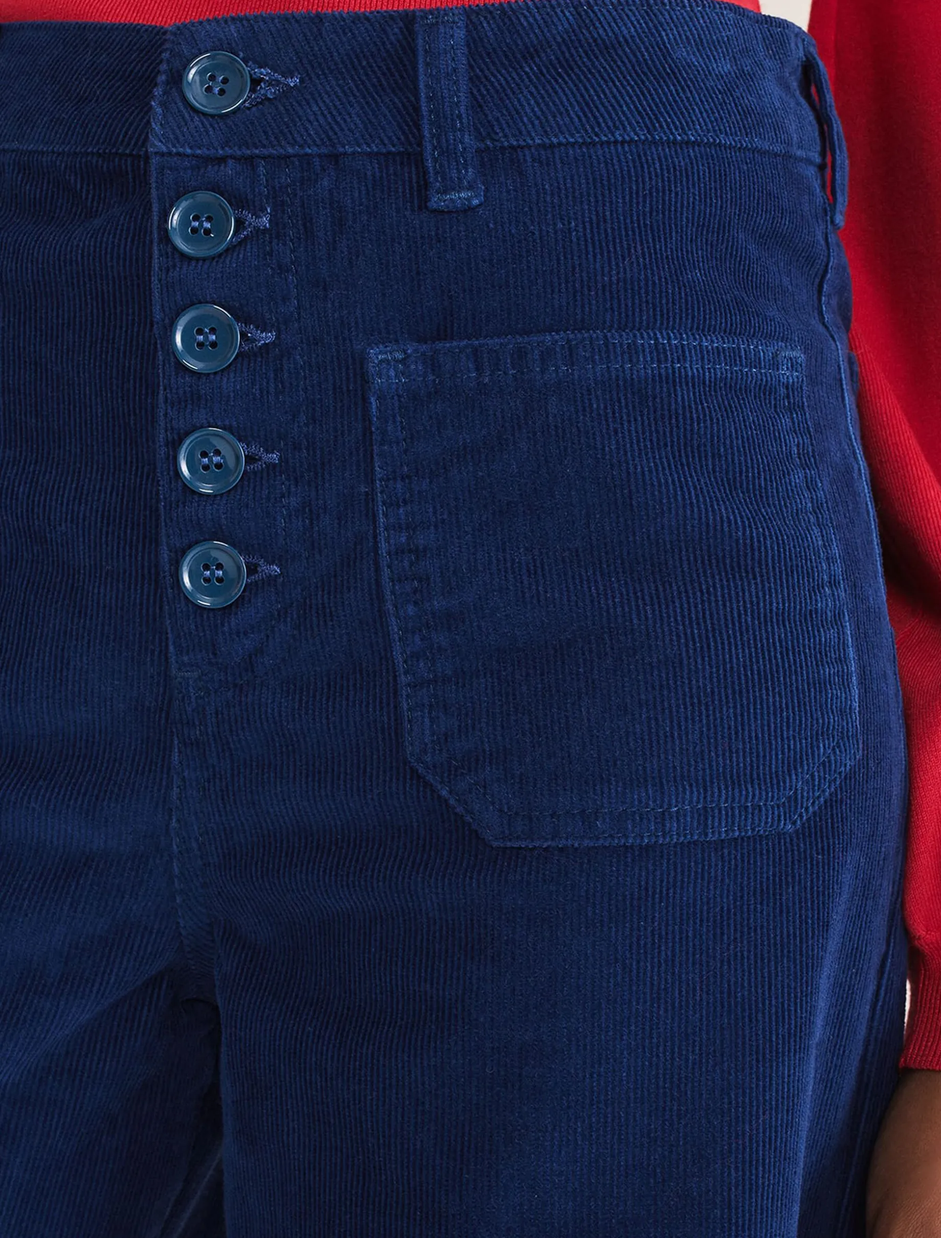 Trousers & Shorts^Phase Eight Magsie Corduroy Wide Leg Jeans Blue
