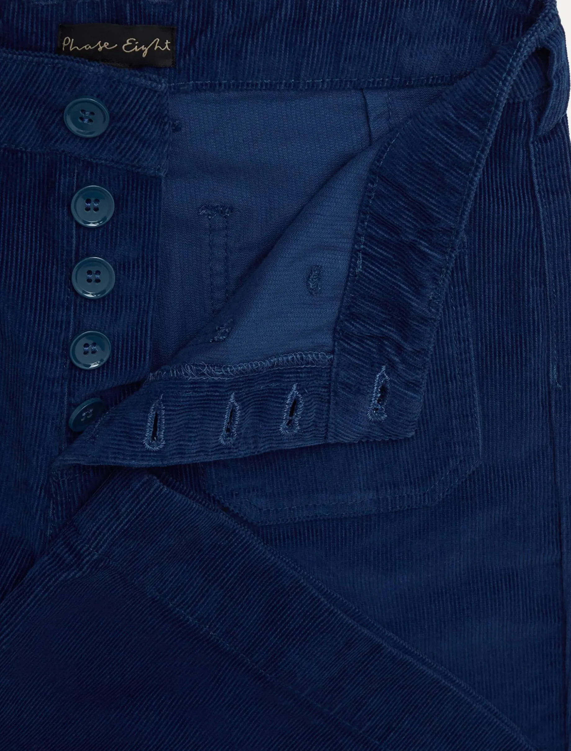 Trousers & Shorts^Phase Eight Magsie Corduroy Wide Leg Jeans Blue