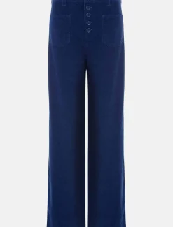 Trousers & Shorts^Phase Eight Magsie Corduroy Wide Leg Jeans Blue