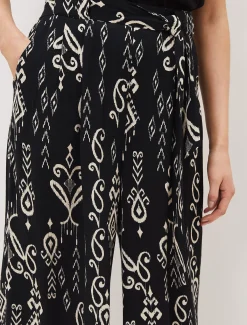 Trousers & Shorts^Phase Eight Malaya Ikat Printed Culotte Black/Ivory