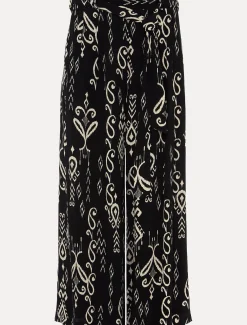 Trousers & Shorts^Phase Eight Malaya Ikat Printed Culotte Black/Ivory