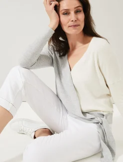 Knitwear^Phase Eight Maliah Colourblock Knit Top Grey/Ivory
