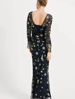 Dresses^Phase Eight Mallory Embroidered Maxi Dress Navy/Multi