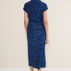 Dresses^Phase Eight Mara Abstract Print Wrap Dress Blue/Black